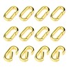 Qoroos 12 PCS 18K Gold Plated Carabiner Clasps and Closures