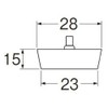 SANEI H29F-28 Rubber Plug for Bath, No Chain, Outer Diameter