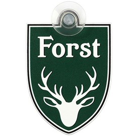 Sign Car Sign Forest with Suction Cup Green 75 x 100 mm Inside or Outside