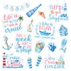 JarThenaAMCS Nautical Cruise Door Magnets Summer Beach Refrigerator Magnets Anchor