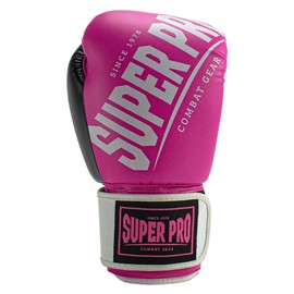 Super Pro Women's Boxing Gloves Rebel Pink - Boxing Gloves for Women for Boxing Kickboxing Fitness Boxing in Chic Pink (10 oz)
