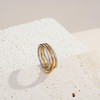 SOLOLIKE Interlocked Stackable Rings for Women: 925 Sterling Silver Gold