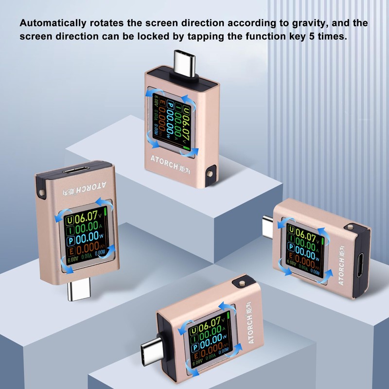 USB PD3.1 Tester Meter Meter Meter 0~50V 0~12A PD QC