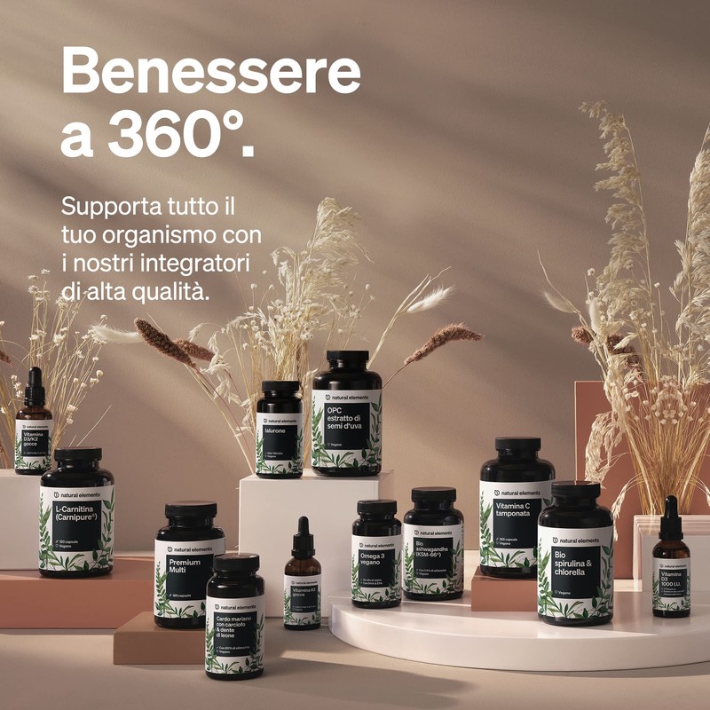 Potassio Integratore – 240 capsule vegane con 800mg di potassio