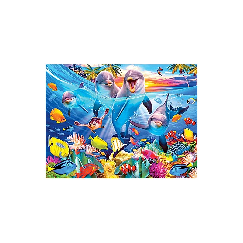 Playful Dolphins 350 Piece Puzzle