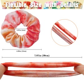 12 Pcs Hair Scrunchies for Girls&Women, Velvet Scrunchies for Hair,Bright Rainbow Colors and Soft Hair Accessories for Ponytail Holder