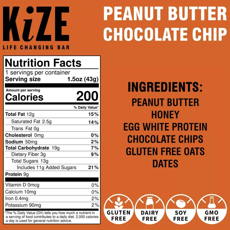 KiZE Life Changing Bar Variety Pack, 12 pk.