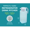 Arrow Home Products 1 Gallon Plastic Pitcher with Lid -