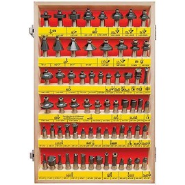 MLCS 66 Piece Carbide-Tipped Router Bit Set, 1/2" Shank