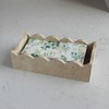 Natural Travertine Guest Towel Holder 9.8" × 4.9" for Bathroom,