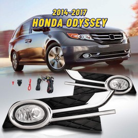 AUTOFREE Driving Fog Lights for Honda Odyssey 2014-2017 with H11 12V 55W Bulbs Fog Lamps Assembly Included Wiring Kits & Switch-1 Pair (Clear Lens)