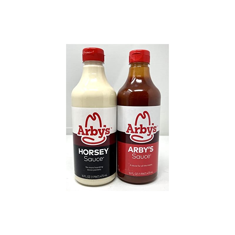 Arby's Sauce & Horsey Sauce 16oz bottles 2 pack And