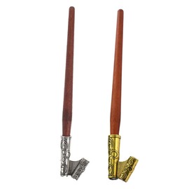 Gadpiparty 2pcs Vintage Calligraphy Pen Holder Oblique Dip Pen Handle for Gothic Art Writing Elegant Stationery