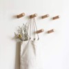 HomeDo Wood Wall Hooks, Hat Hook, Wooden Coat Hooks Wall