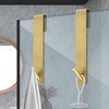 Kontoyo 10 Inch Extended Over Door Hooks, Stainless Steel Towel