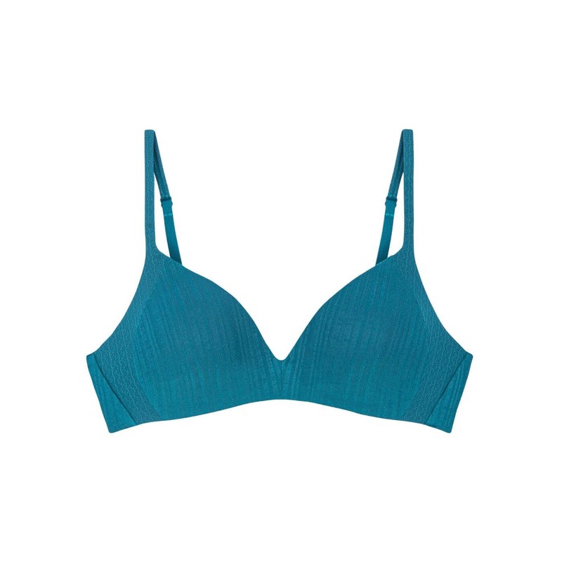 Triumph Women's Body Makeup Patchwork P Ex Bra, Blue Coral