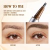 2PCS Eyebrow Pen for Precise Natural Brows, Waterproof, Long-Lasting, Microblading