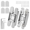 6 inch Hidden Door Hinges Invisible Hinges, 2 Pack Heavy
