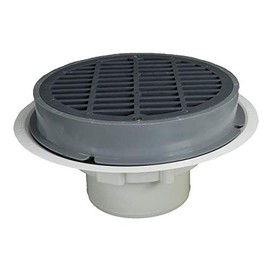 Plastic Oddities PSB950 3" PVC Heavy Duty Floor Drain with Plastic Grate