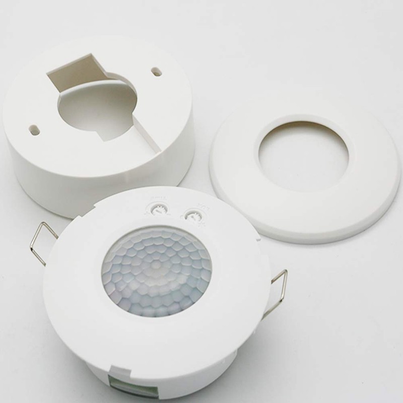QWYEURO 2 in 1 PIR Sensor Detector Flush/Surface Ceiling Mounting