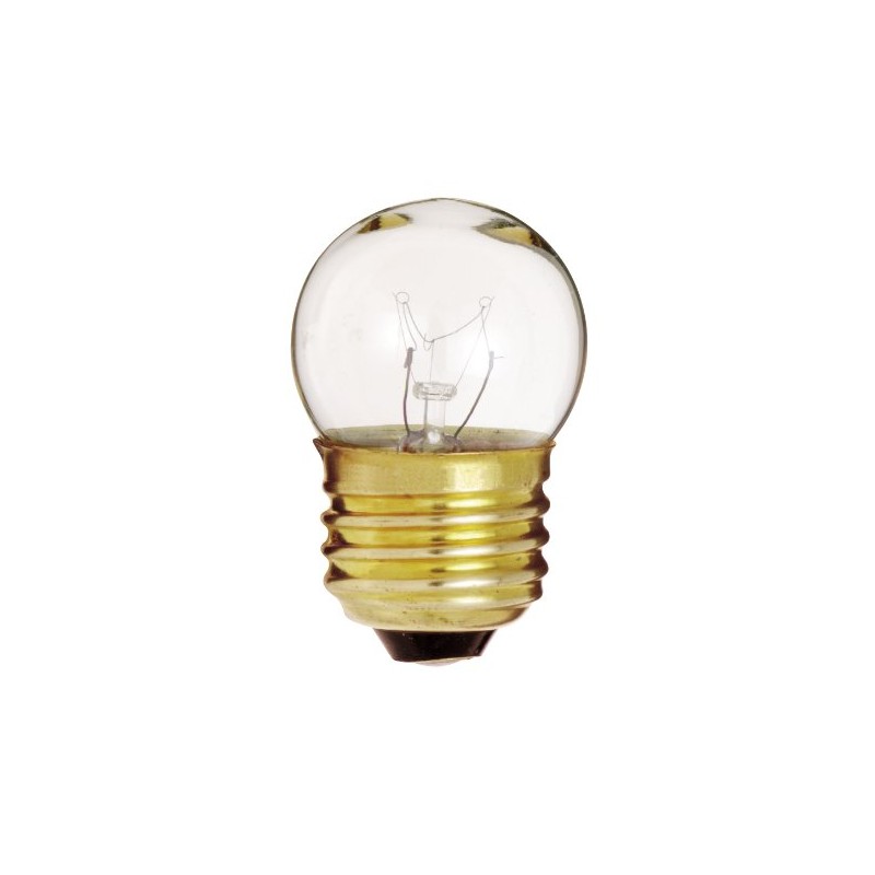 Satco S3606 120V Medium Base 7.5-Watt S11 Incandescent Lamp, Clear