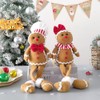 BALONAR 15Inch Large Size Christmas Plush Gingerbread Man Boy Girl