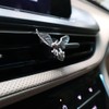 ORIESSE Vintage Eagle Car Air Freshener Vent Clips,2pcs Alloy Silver