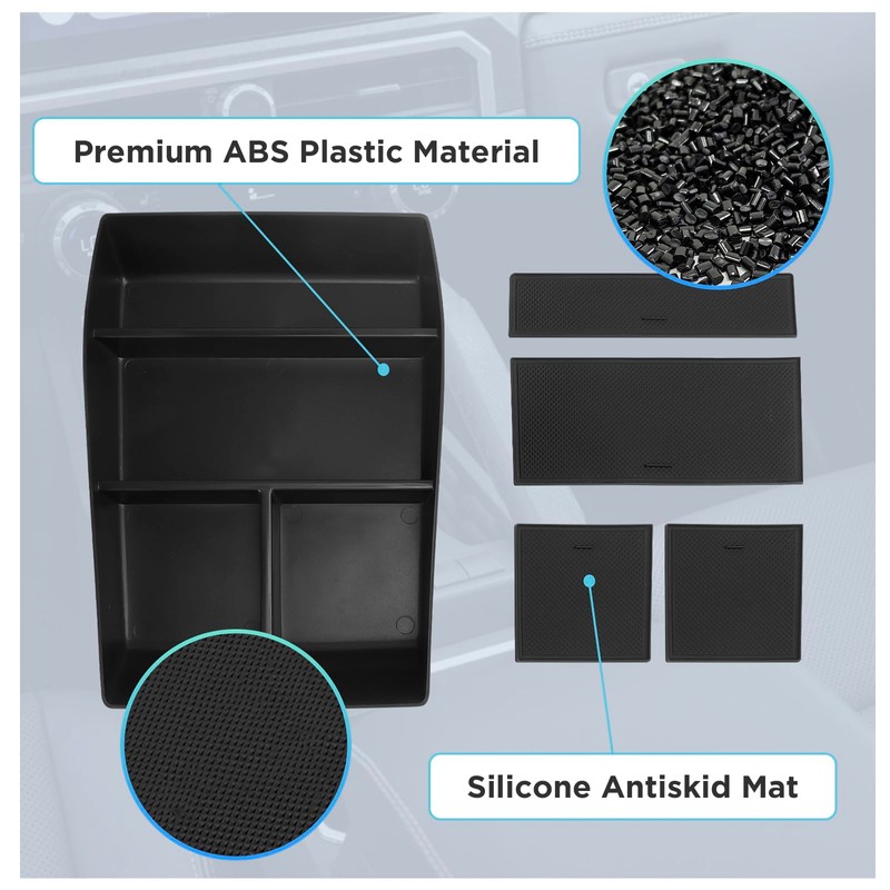 Sinminou Lower Center Console Organizer Tray Compatible with 2024-2025 Chevy