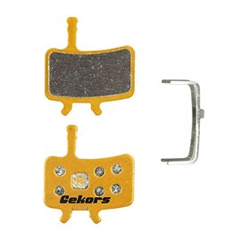 Gekors Metallic Bicycle Disc Brake Pads for Avid BB7/All Juicy, 1 Pair with a Spring, Golden