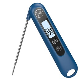 DOQAUS Barbecue Thermometer, Digital Roasting Thermometer, Meat Thermometer, Cooking Kitchen Thermometer with 3s Instant Reading and Long Probe, for Roasting, Cooking, Grilling, BBQ, Baking, Navy Blue