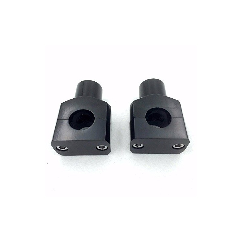 XHT(BC)- Black Round 7/8" 22mm 7/8 Inch Handlebar Riser Clamps