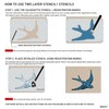 Stencil1 Bird Stencil Durable Quality Reusable Stencils for Painting, Arts,