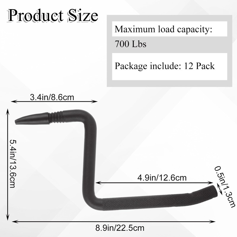 GBACHOOSE 12 Pack Screw in Tree Steps for Hunting 5