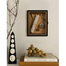 FOLKOR Vintage 8x10 Shadow Box Frame for Memorabilia 3D Keepsakes, Deep Memory Display Case Framed Wall Art for Home Office Decor, Unique Gift for Baby Shower Wedding Anniversary Graduation (Black)