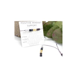 Positive Mindset Support Bracelet - Crystal Bracelet for Positivity - Crystals for Happiness - Help with Negativity