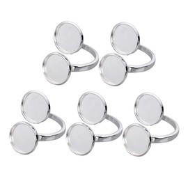 LALAFINA 5pcs Ring Bases Adjustable Ring Holders Compact Tray for Jewelry Making