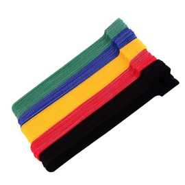 50 PCS Cable Organisers, Wire Tidy, Wire Organiser, Cable Tidies for Wires, for Tablet Laptop Pc TV Home Office Electronics(Black/Green/Blue/Red/Yellow)