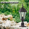 GOALPLUS 24" Outdoor Post Light with Dusk to Dawn Sensor,