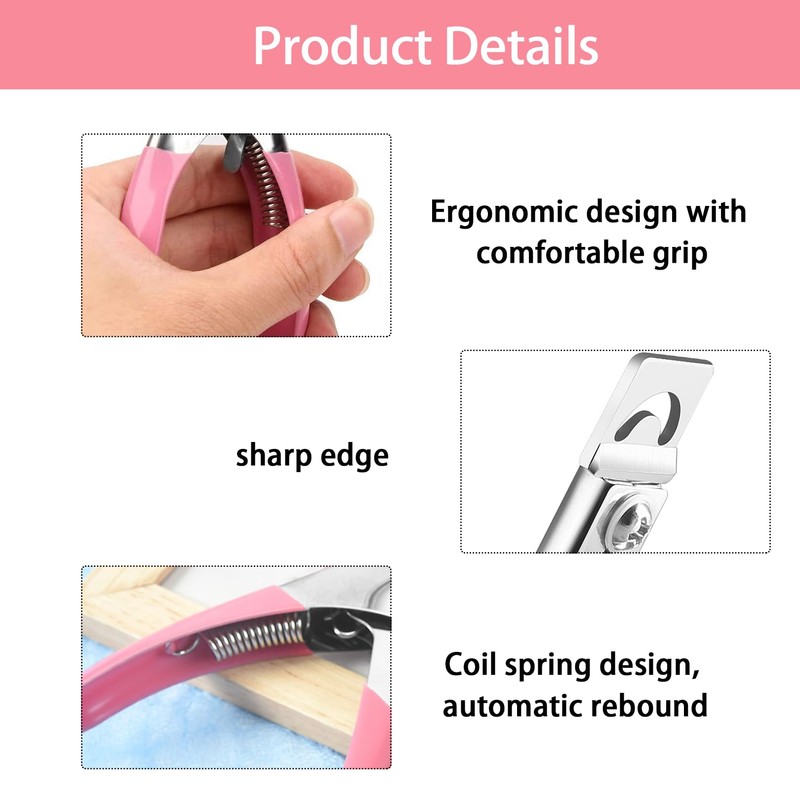 Nail Clippers for Acrylic Nails,Rustproof Acrylic Nail Cutter and Gel