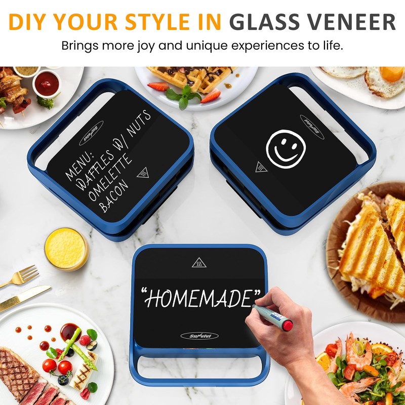 Sunvivi Pro Sandwich Maker Panini Press Grill, 3 in 1