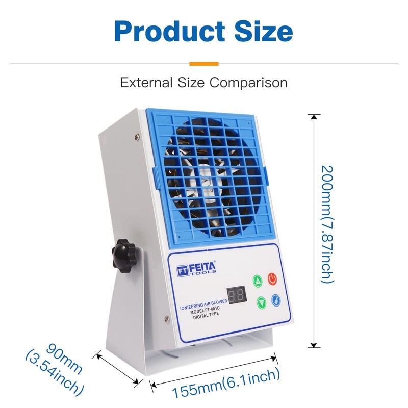 FEITA Ionizing Air Blower New Cleaning Type Electro-Static Eliminator Anti