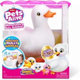 Pets Alive Mama Duck Surprise Baby Ducklings 4 Surprise Eggs 10+ Sounds New Toy