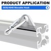 Seekliny 8 Pack 3030/4040 Extrusion Sliding Hook for 30/40 Series