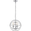Living District Wallace 3 Light Chrome Pendant