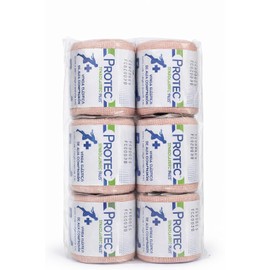 PROTEC | Venda Elástica Tensolastic de Alta Compresión 5 cm de ancho x 5m de longitud estirada | 6 pack