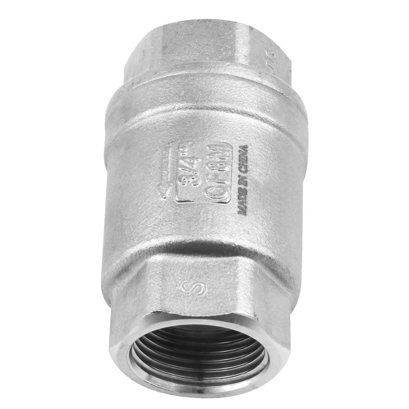 DERPIPE 3/4 Inch Vertical Check Valve SUS304 Spring Loaded Check