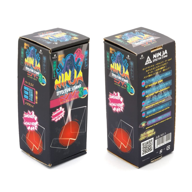 K.E.S NES-3 Effector Stand, Display Stand, Set of 3, Clear