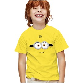 Minions Otto Pleased Kids T Shirt for Youth Boys and Girls, Yellow, Large