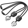 Oaridey 2 Pack Retractable Lanyards for ID Badges Holder, Badge
