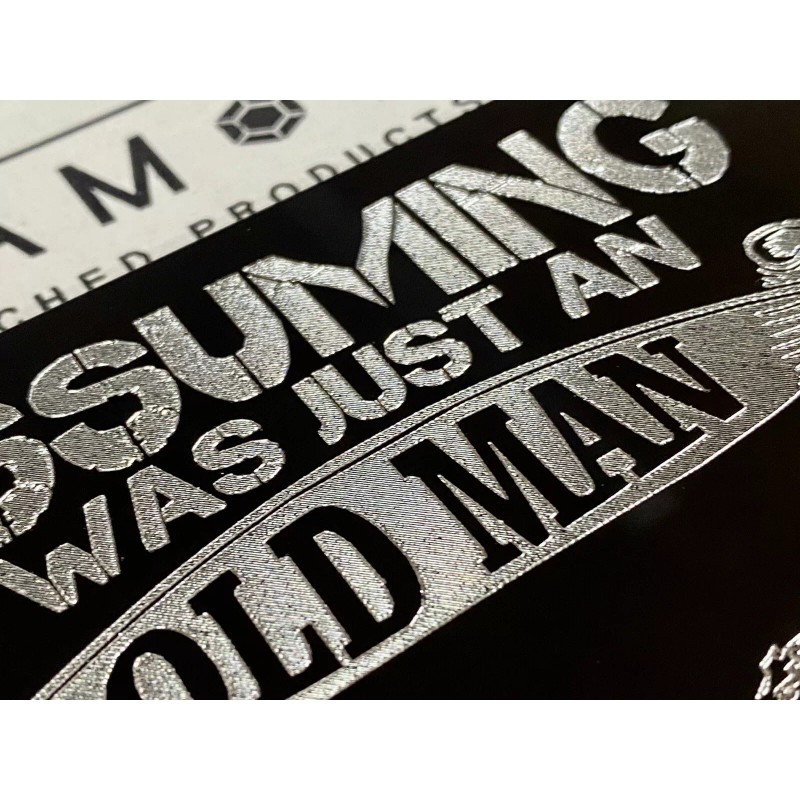 Diamond Etched Products ENGRAVED US Military Old Man Veteran Car